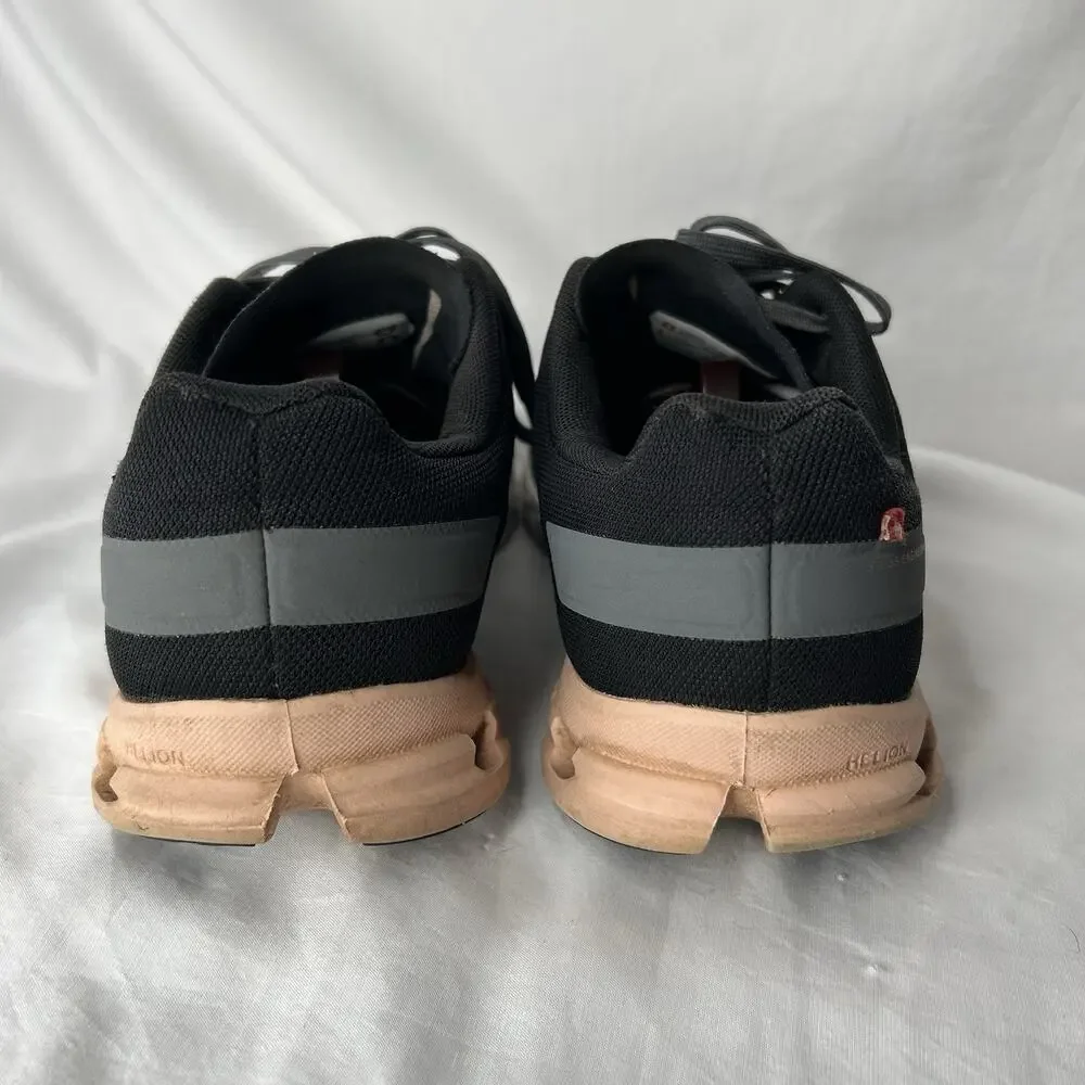 On Cloudflow Women’s Running Shoe Size 8.5 Rock/ Rose Gray Pink